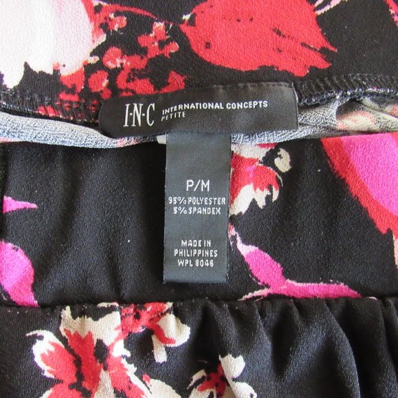 INC International Women's Concepts Floral-Print Wide-Leg Pants Size P/M - Picture 5 of 5